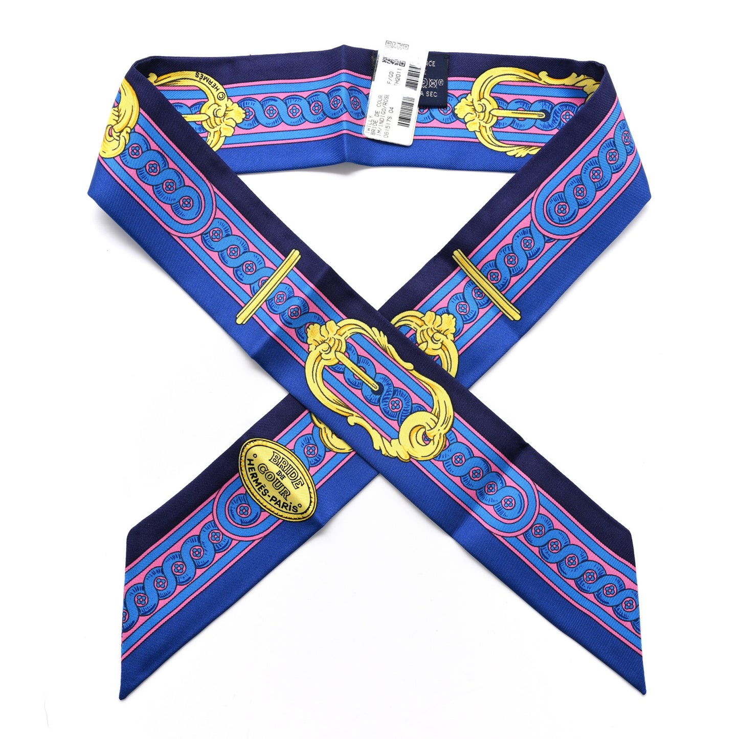 Silk Bride De Cour Twilly Indigo Rose Vif Gold