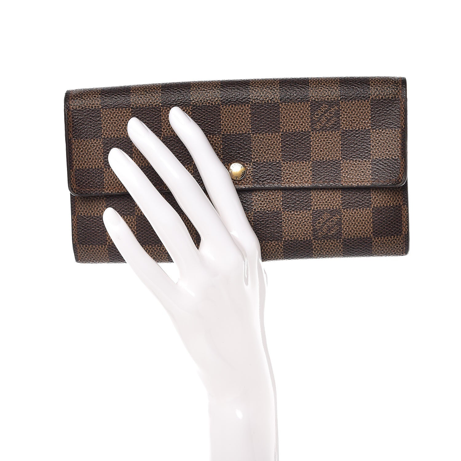 Louis Vuitton Damier Ebene Sarah Wallet 2 of 10