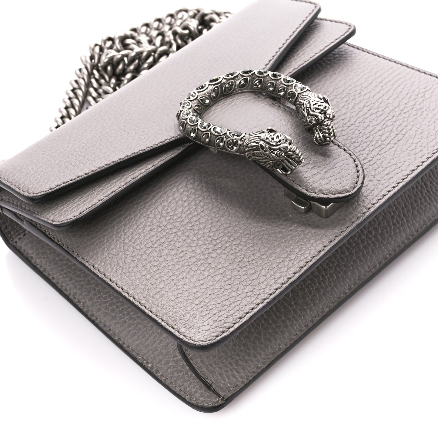 Calfskin Mini Dionysus Shoulder Bag Dusty Grey
