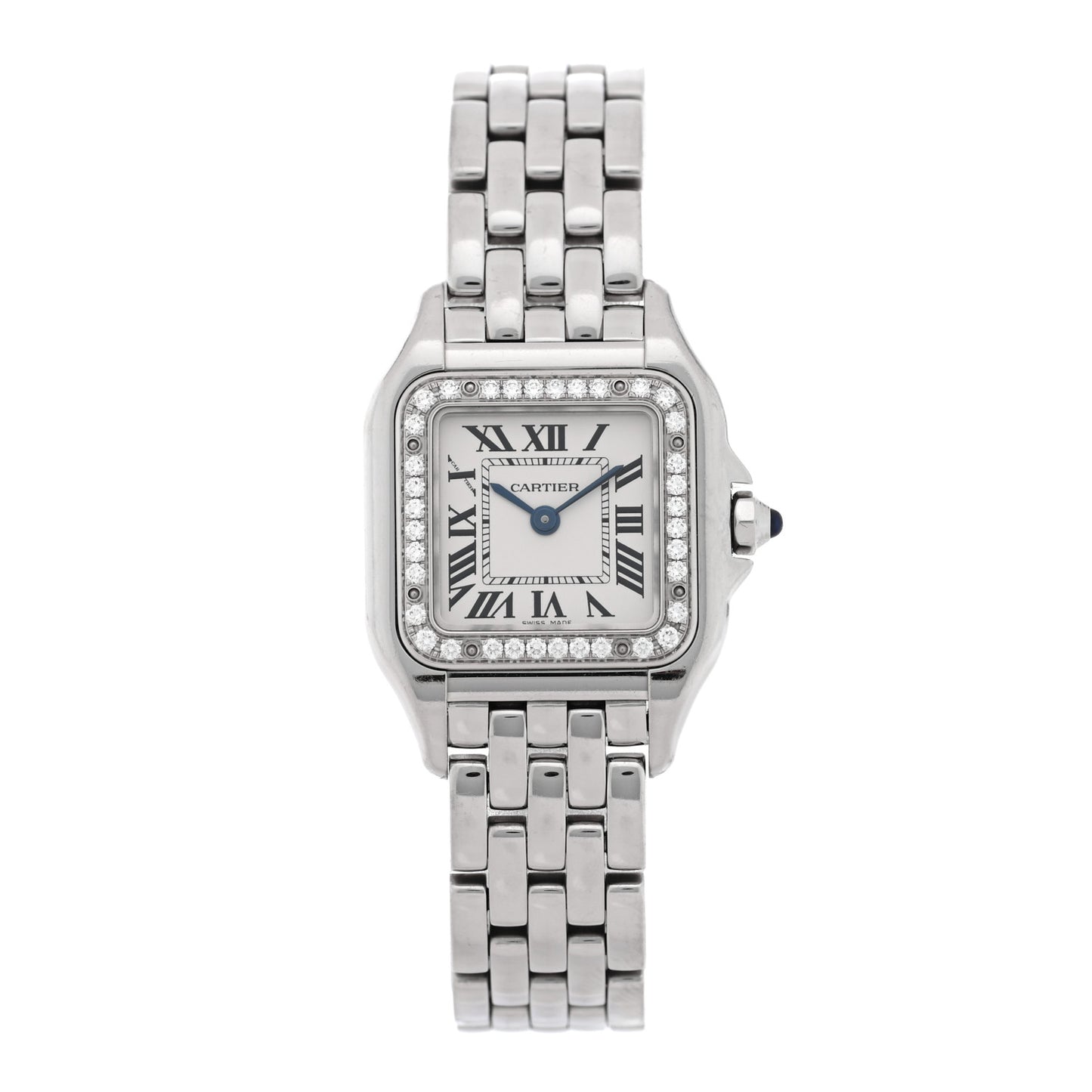 Stainless Steel Diamond 22mm Panthere Quartz Watch