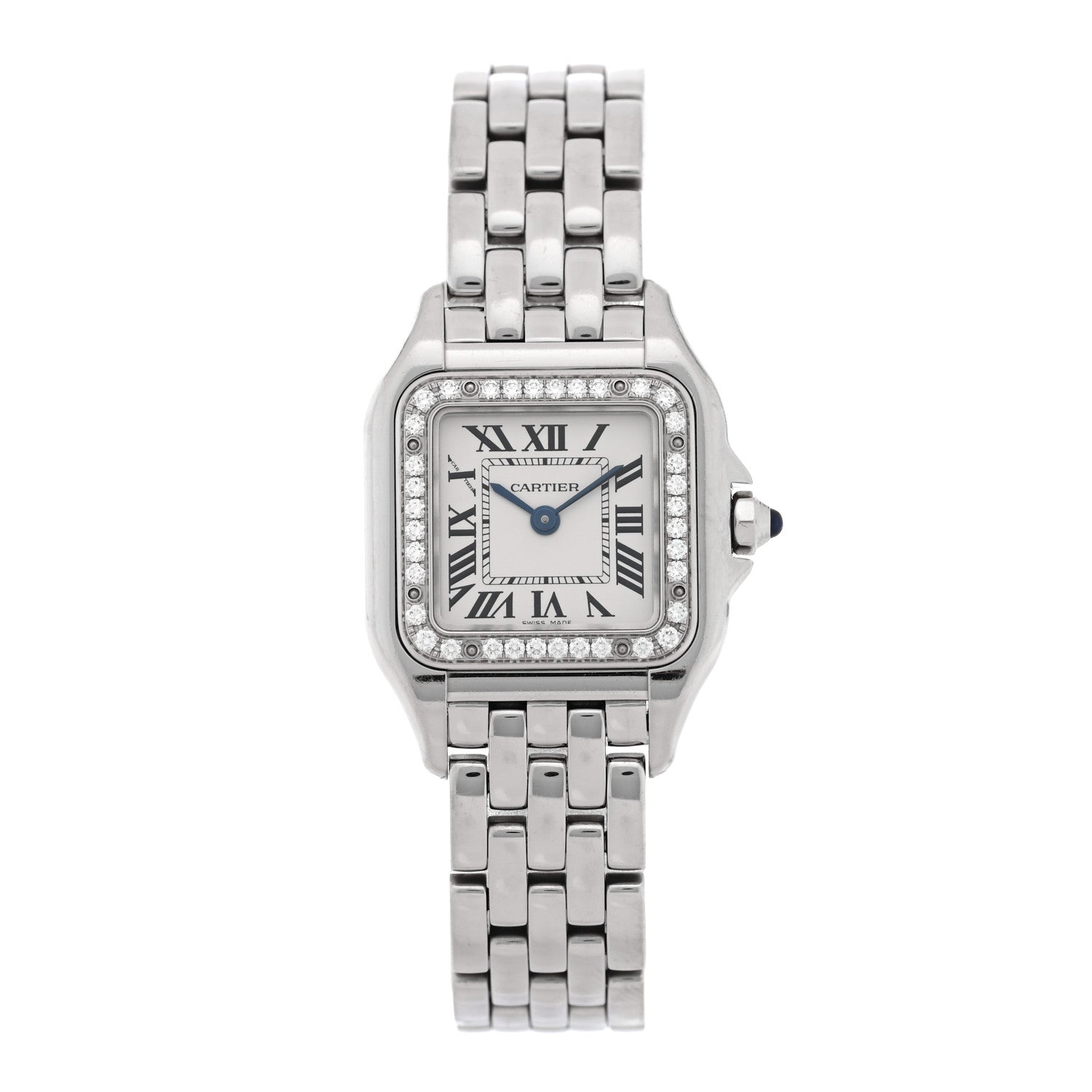 Cartier Stainless Steel Diamond 22mm Panthere Quartz Watch 1 of 4