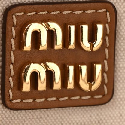 Miu Miu Soft Calf Softy Small Ivy Tote Bag Caramel 6 of 14