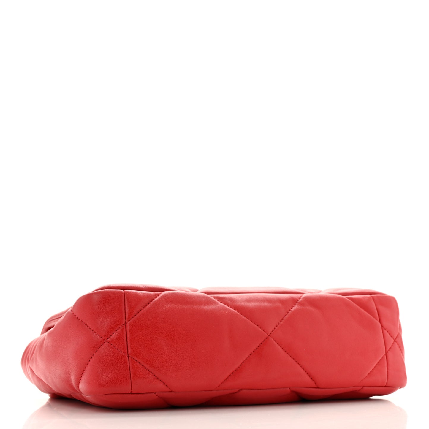 Lambskin Quilted Medium Chanel 19 Flap Red