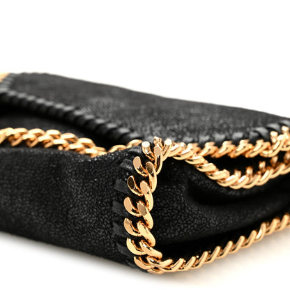 Stella McCartney Shaggy Deer Tiny Fold Over Falabella Tote Black 9 of 9