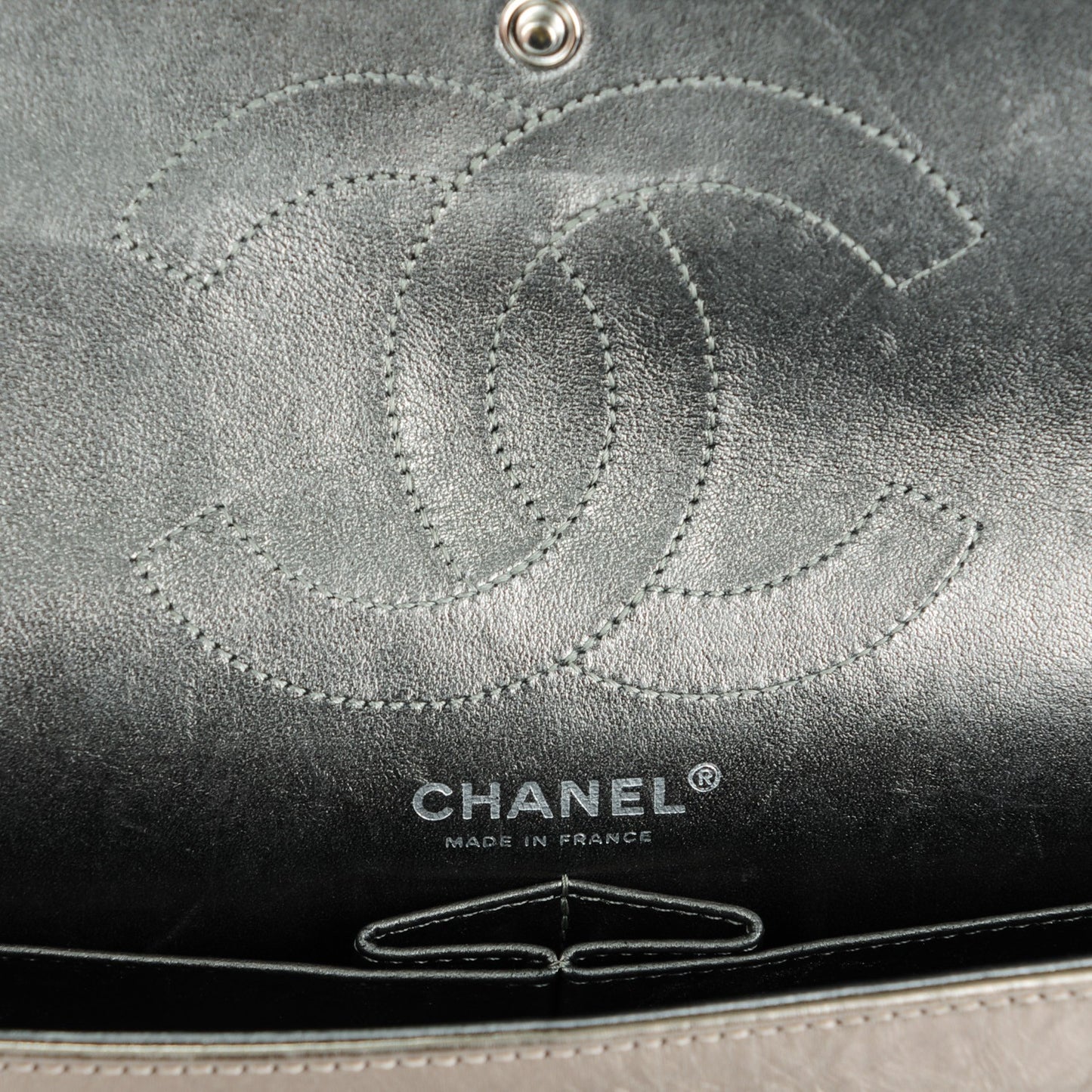 Metallic Aged Calfskin Quilted 2.55 Reissue 226 Flap Gold