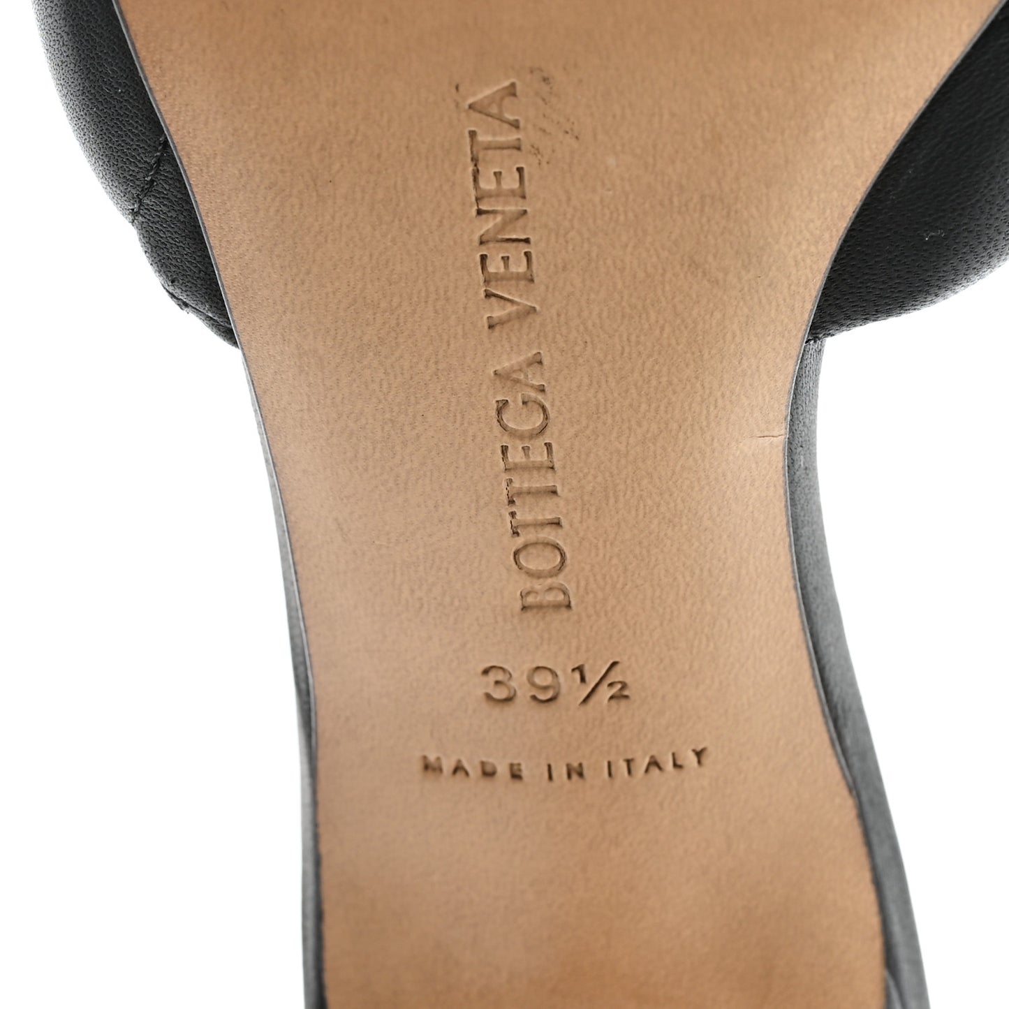 Nappa Matelasse Padded Mule Sandals 39.5 Black