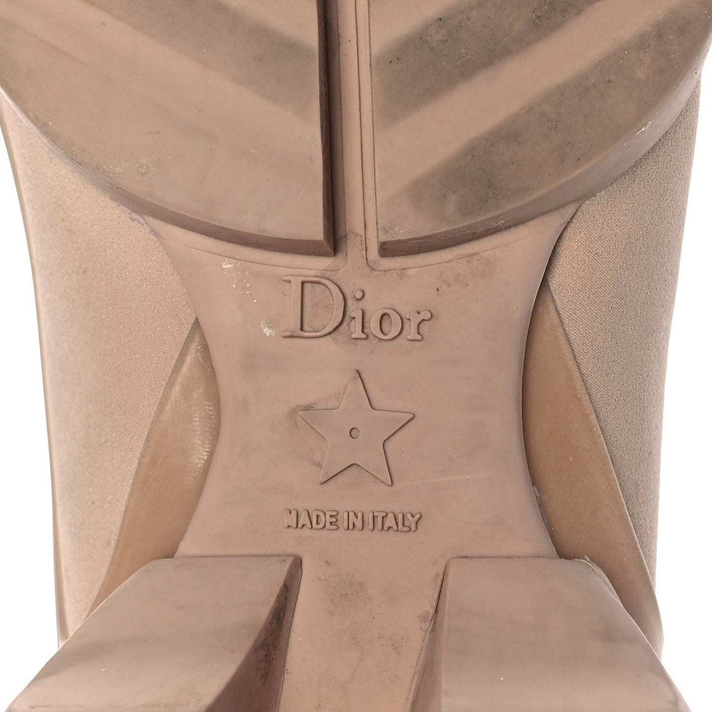 Neoprene Rubber Womens D-Connect Sneakers 37.5 Nude