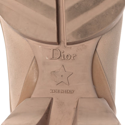 Christian Dior Neoprene Rubber Womens D-Connect Sneakers 37.5 Nude 6 of 7