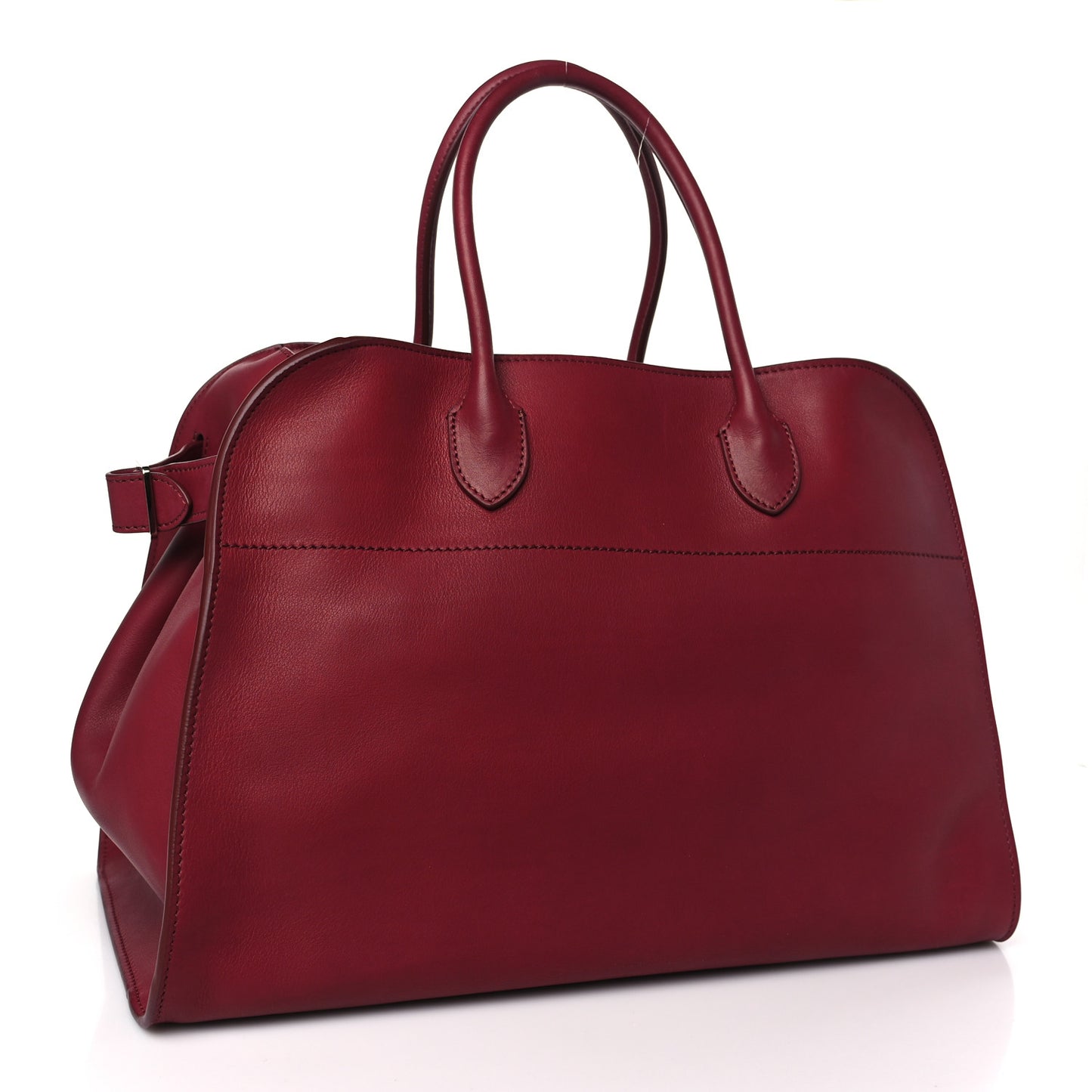 Polished Saddle Calfskin Soft Margaux 15 Amaranto