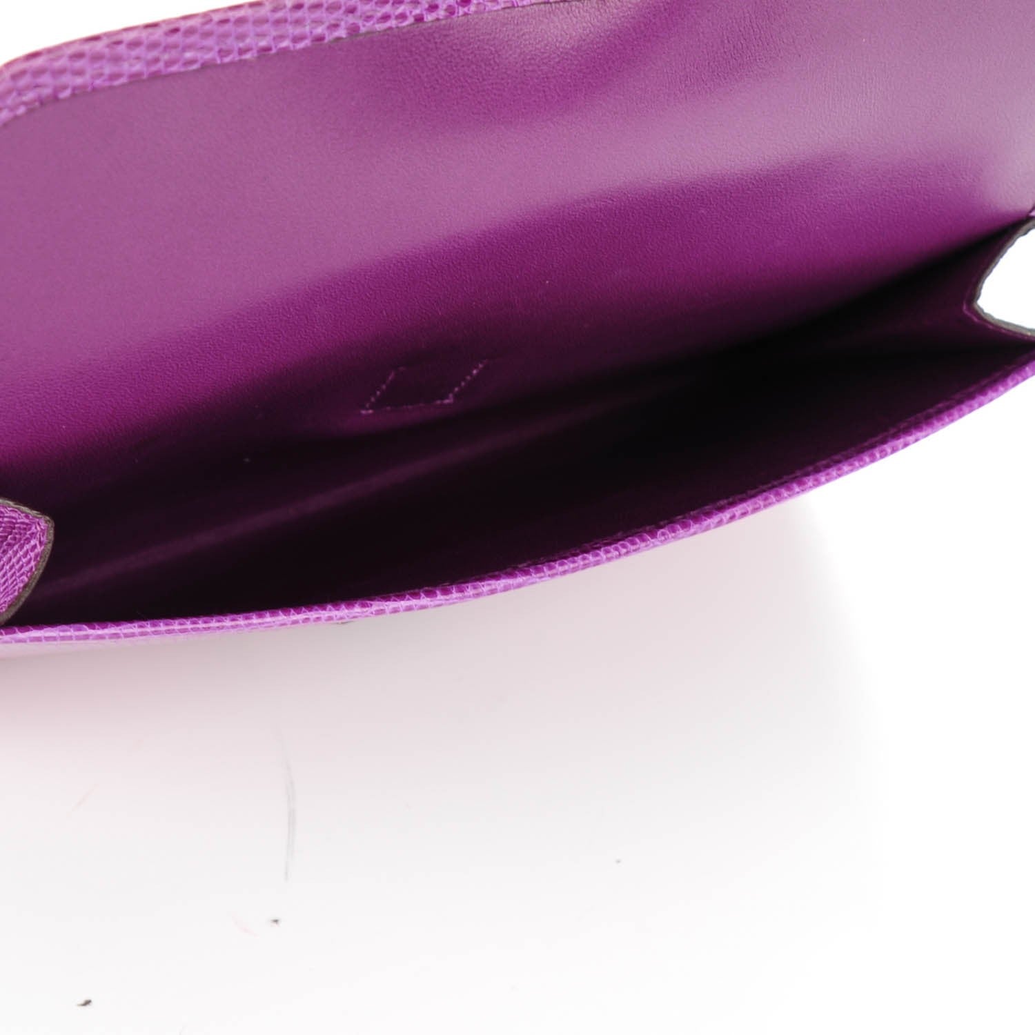 Hermes Lizard Mini Jige Clutch Violet 6 of 7