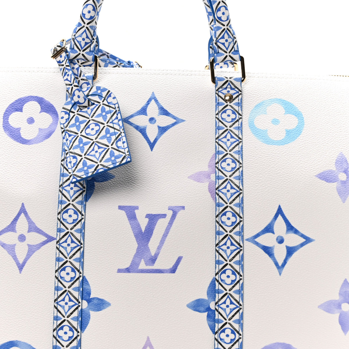 Louis Vuitton Monogram LV By The Pool Keepall Bandouliere 50 Blue 12 of 16