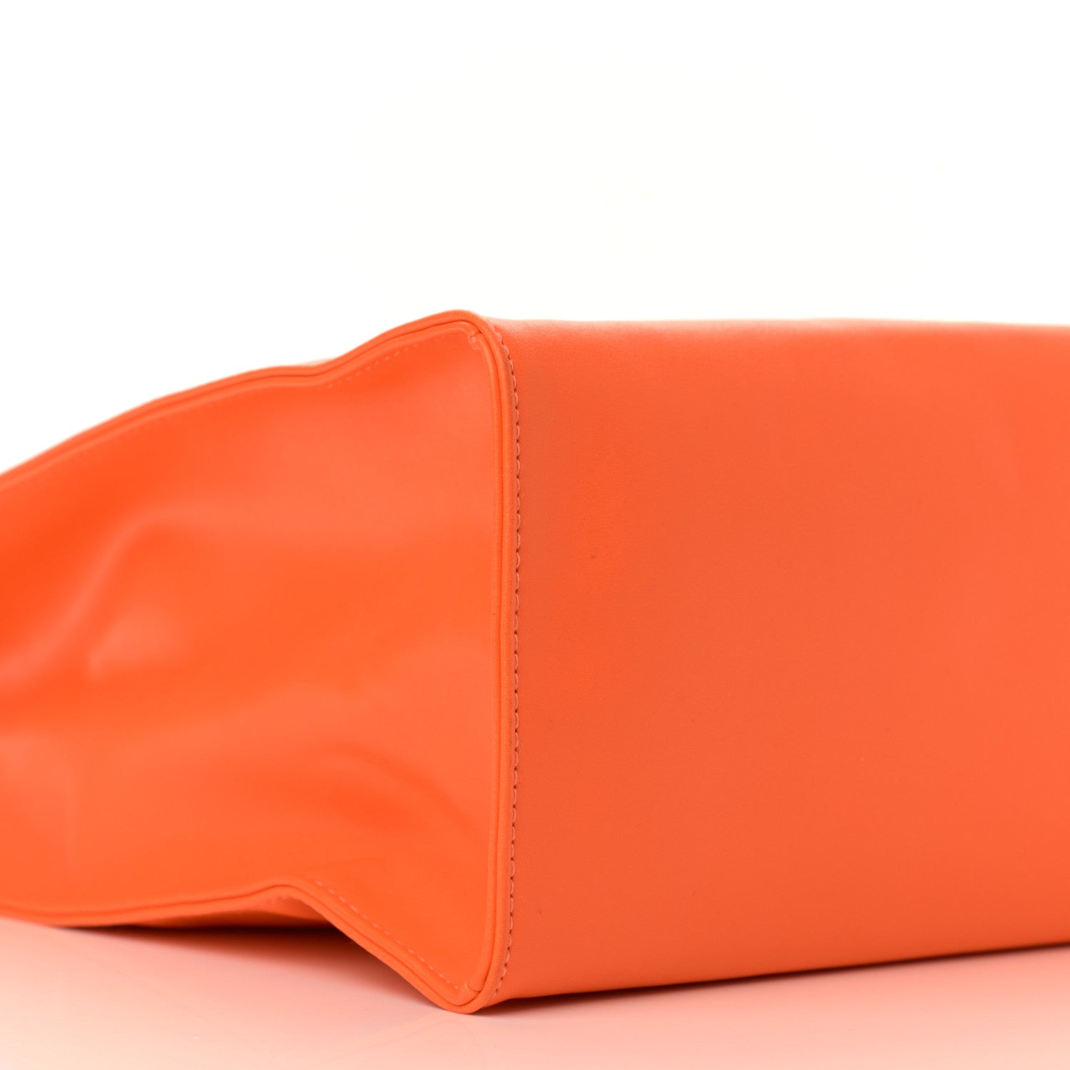 Telfar Vegan Leather Medium Shopping Bag Orange 10 of 16