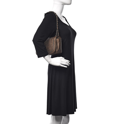 Chanel Metallic Deerskin Small Luxe Ligne Flap Bronze 2 of 9