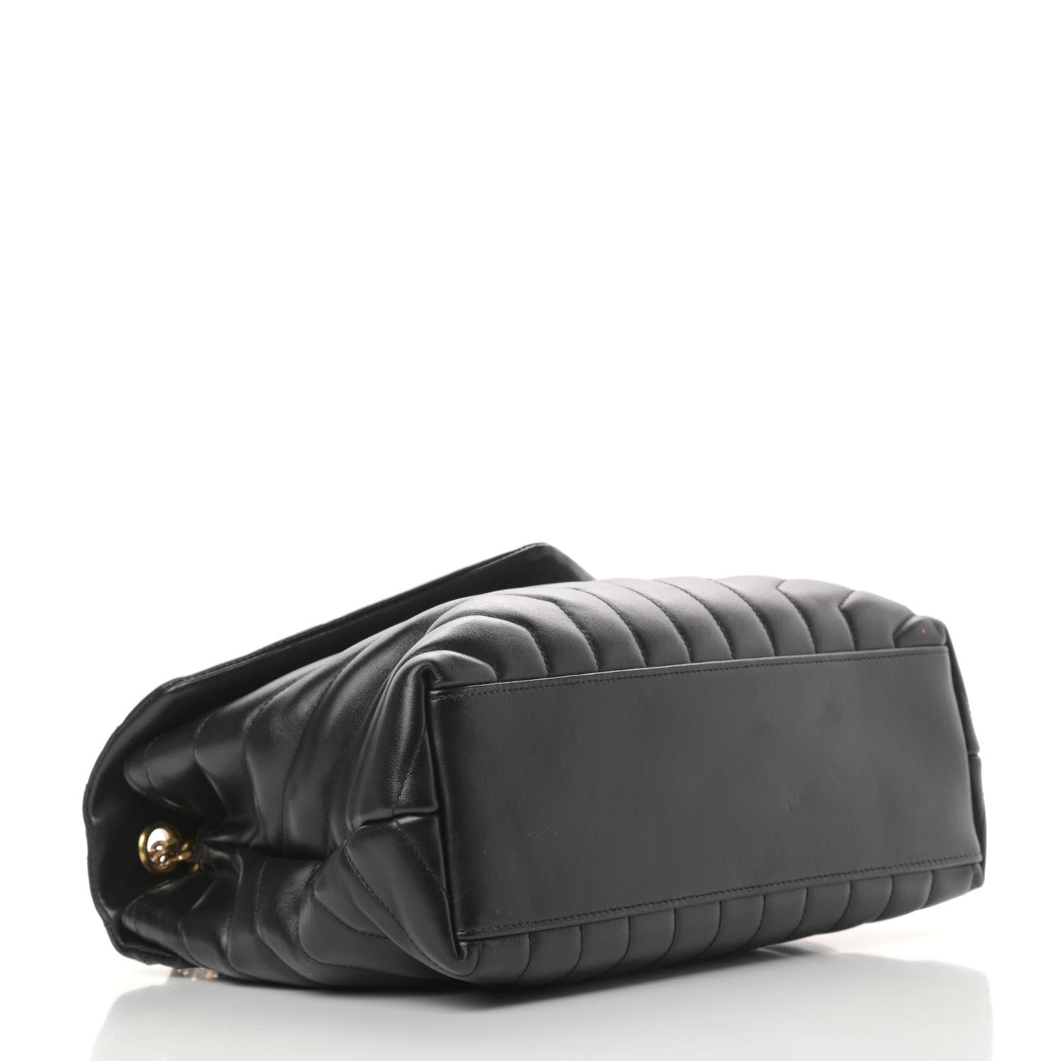 Saint Laurent Calfskin Y Quilted Monogram Medium Loulou Chain Satchel Black 4 of 16