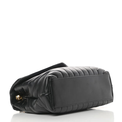 Saint Laurent Calfskin Y Quilted Monogram Medium Loulou Chain Satchel Black 4 of 16