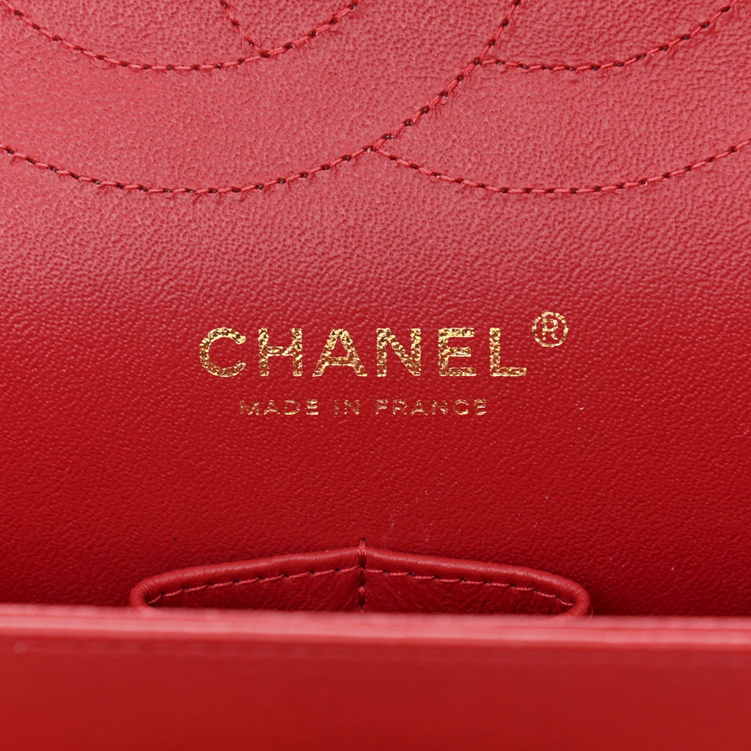 Chanel Lambskin Quilted Jumbo Double Flap Red 6 of 11