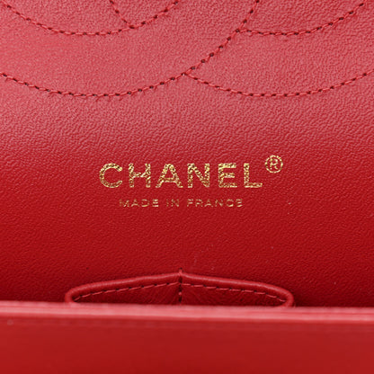 Chanel Lambskin Quilted Jumbo Double Flap Red 6 of 11