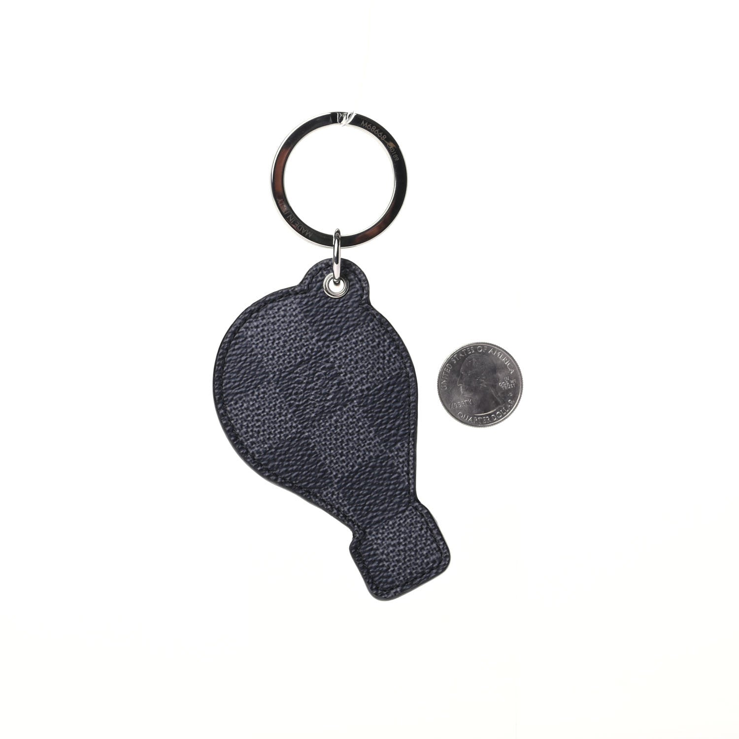 Louis Vuitton Damier Graphite Map Illustre Balloon Bag Charm Key Holder 2 of 5