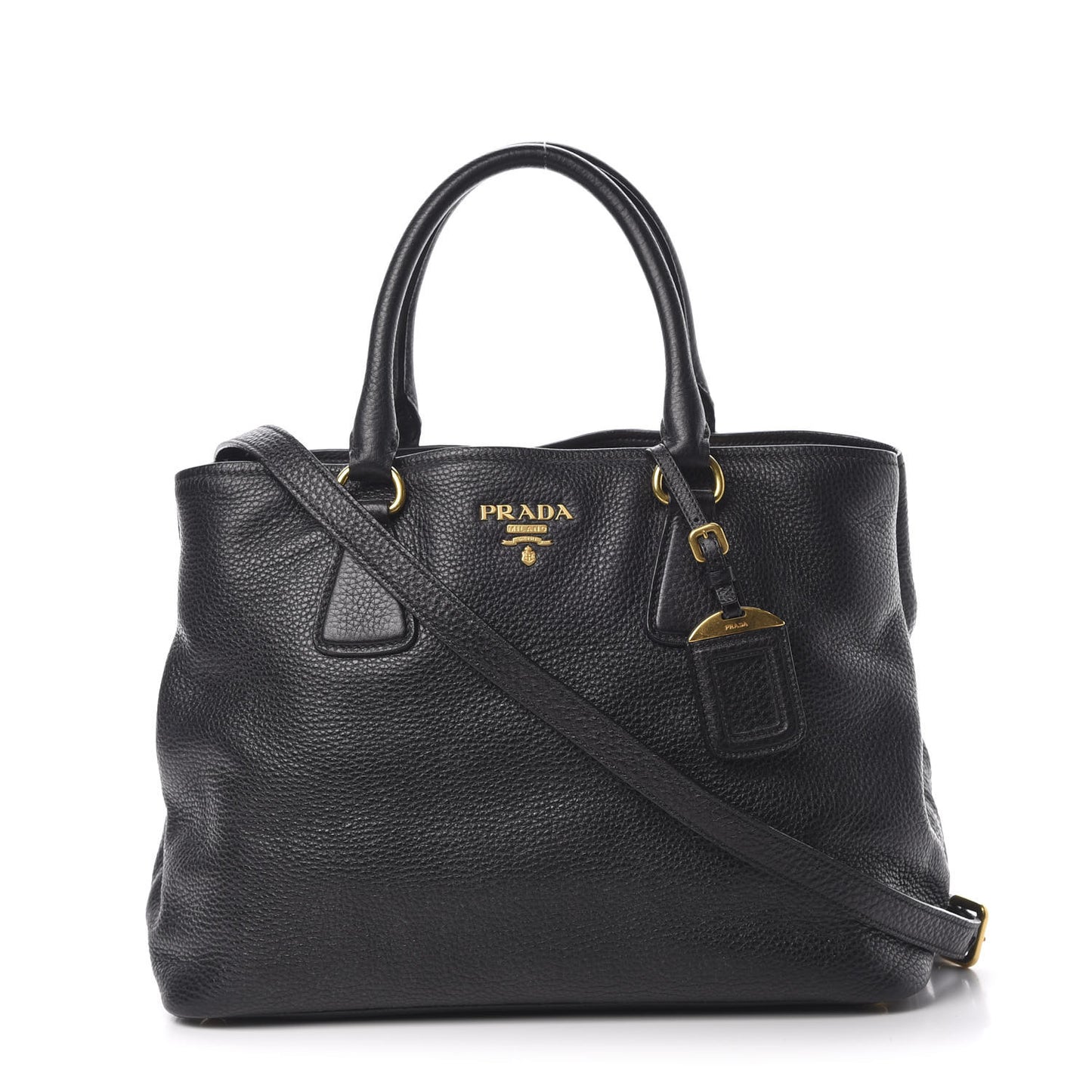 Vitello Daino Tote Black