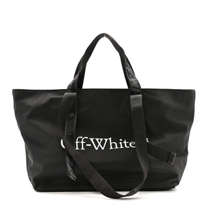 Off-White Nylon Small Commercial Tote Black 1 of 10