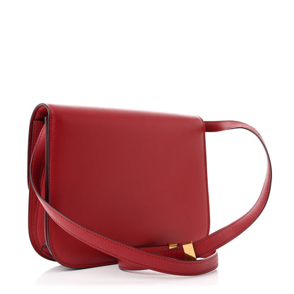 Celine Smooth Calfskin Medium Classic Box Flap Bag Red 3 of 12