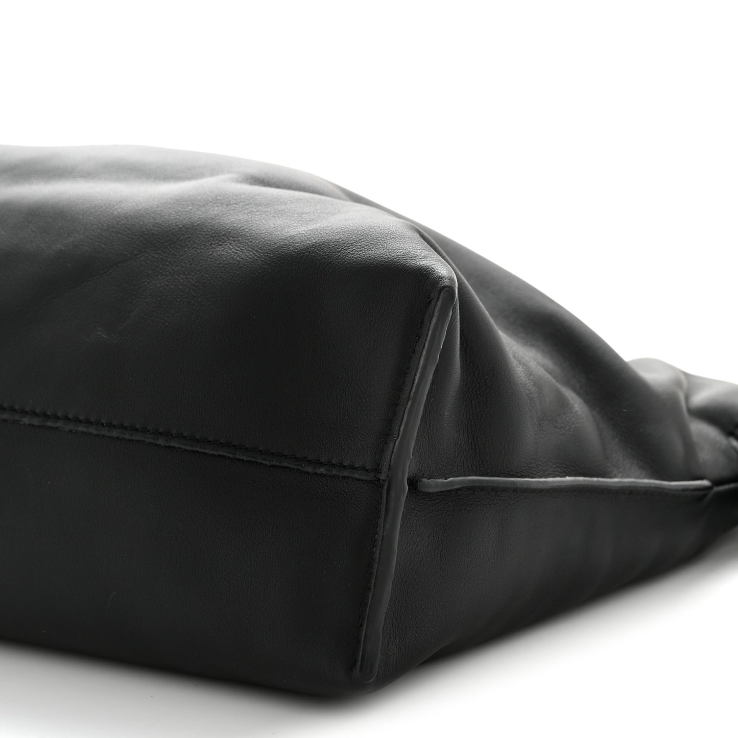 Nappa Medium Flamenco Knot Bag Black