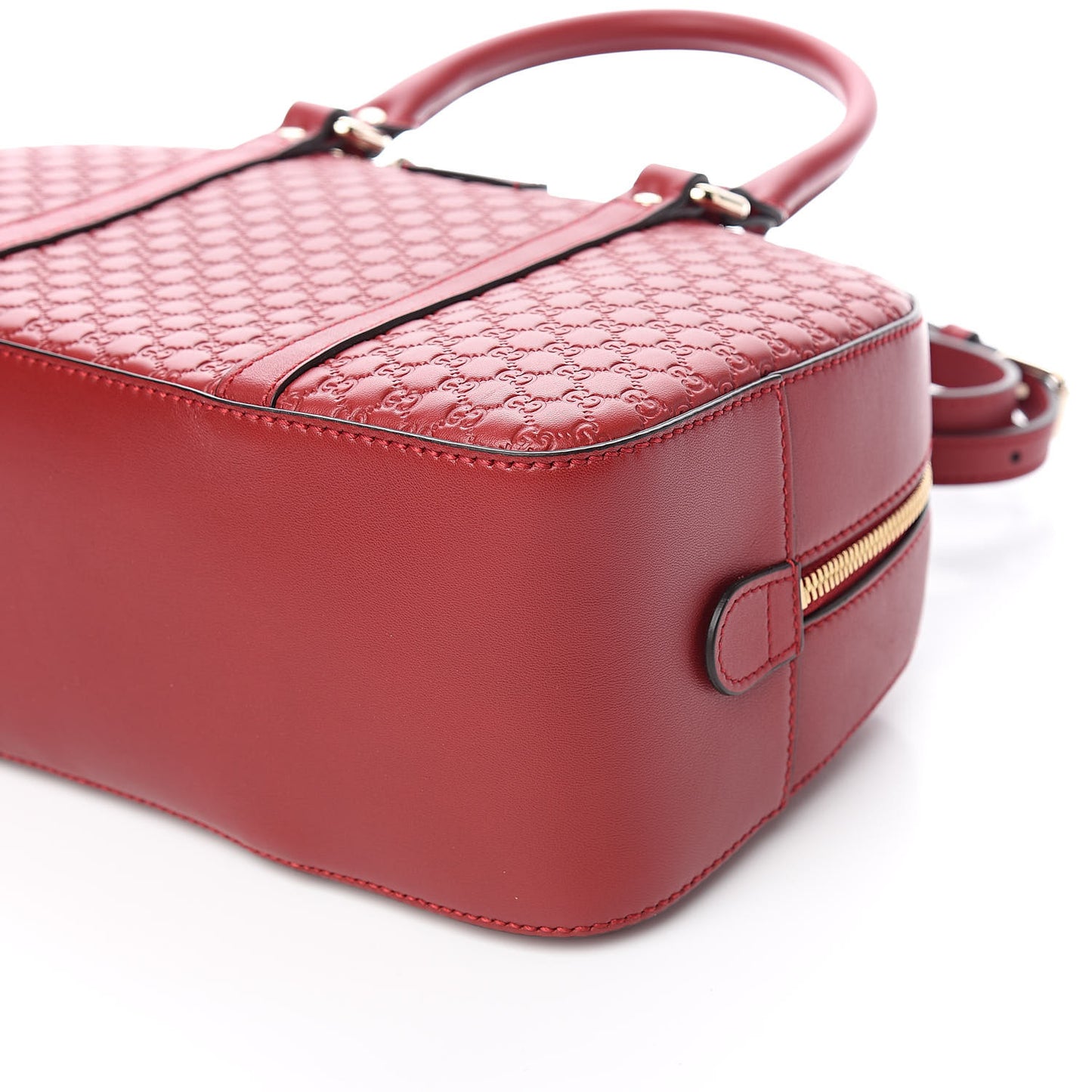 Soft Microguccissima Medium Crossbody Bag Rosso