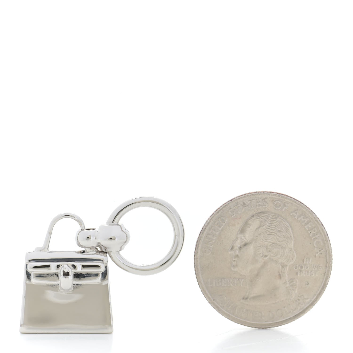 Hermes Palladium Mini Kelly Twilly Ring 2 of 6