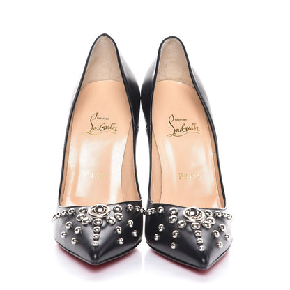 Christian Louboutin Kid Door Knock 120 Pumps 38.5 Black 2 of 7