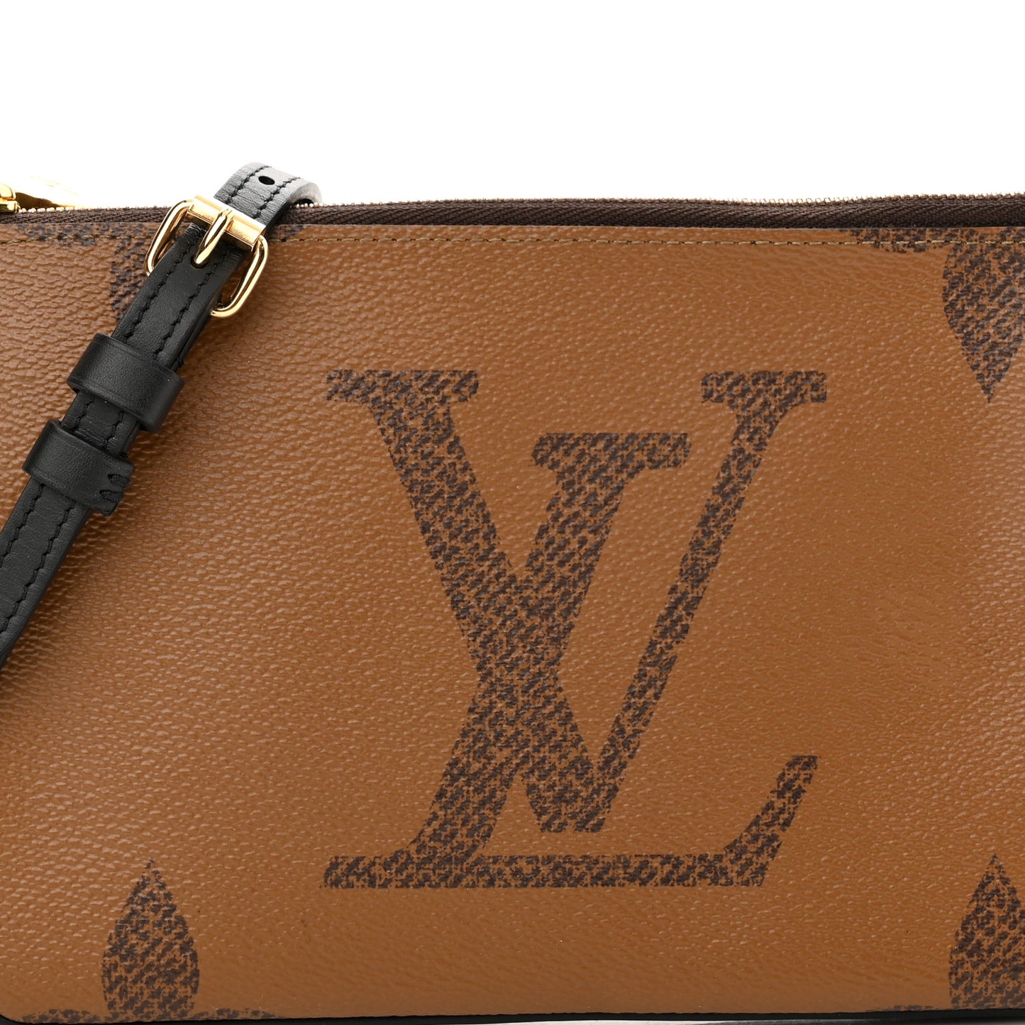 Reverse Monogram Giant Double Zip Pochette