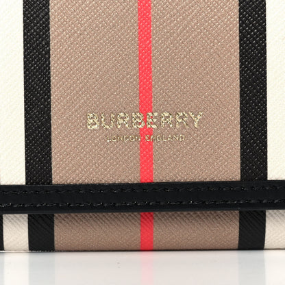 Burberry E-Canvas Icon Stripe Halton Continental Wallet Archive Beige 7 of 10