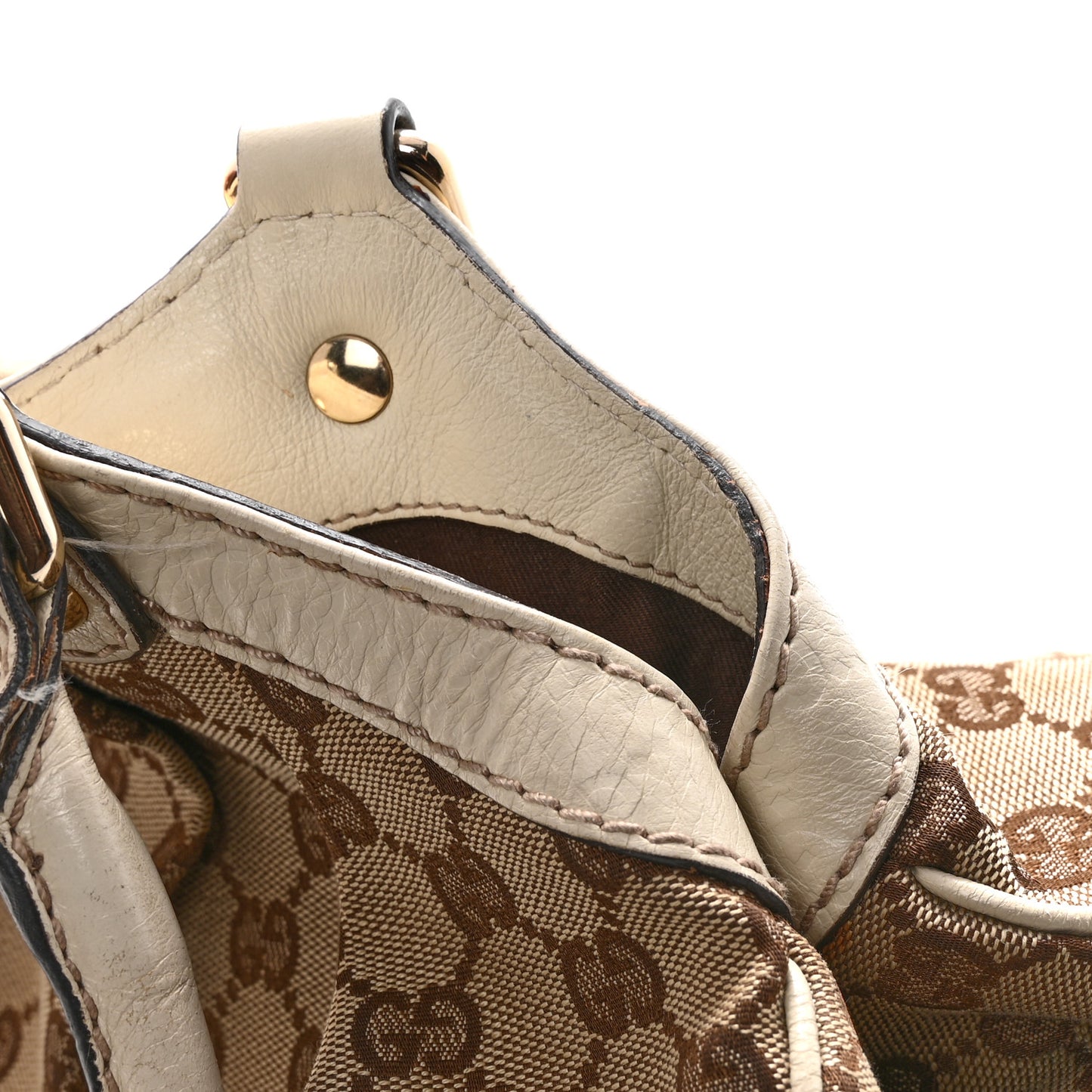 Monogram Guccissima Medium Sukey Tote Off White