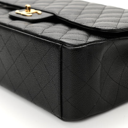 Chanel Caviar Quilted Maxi Double Flap Black 6 of 10