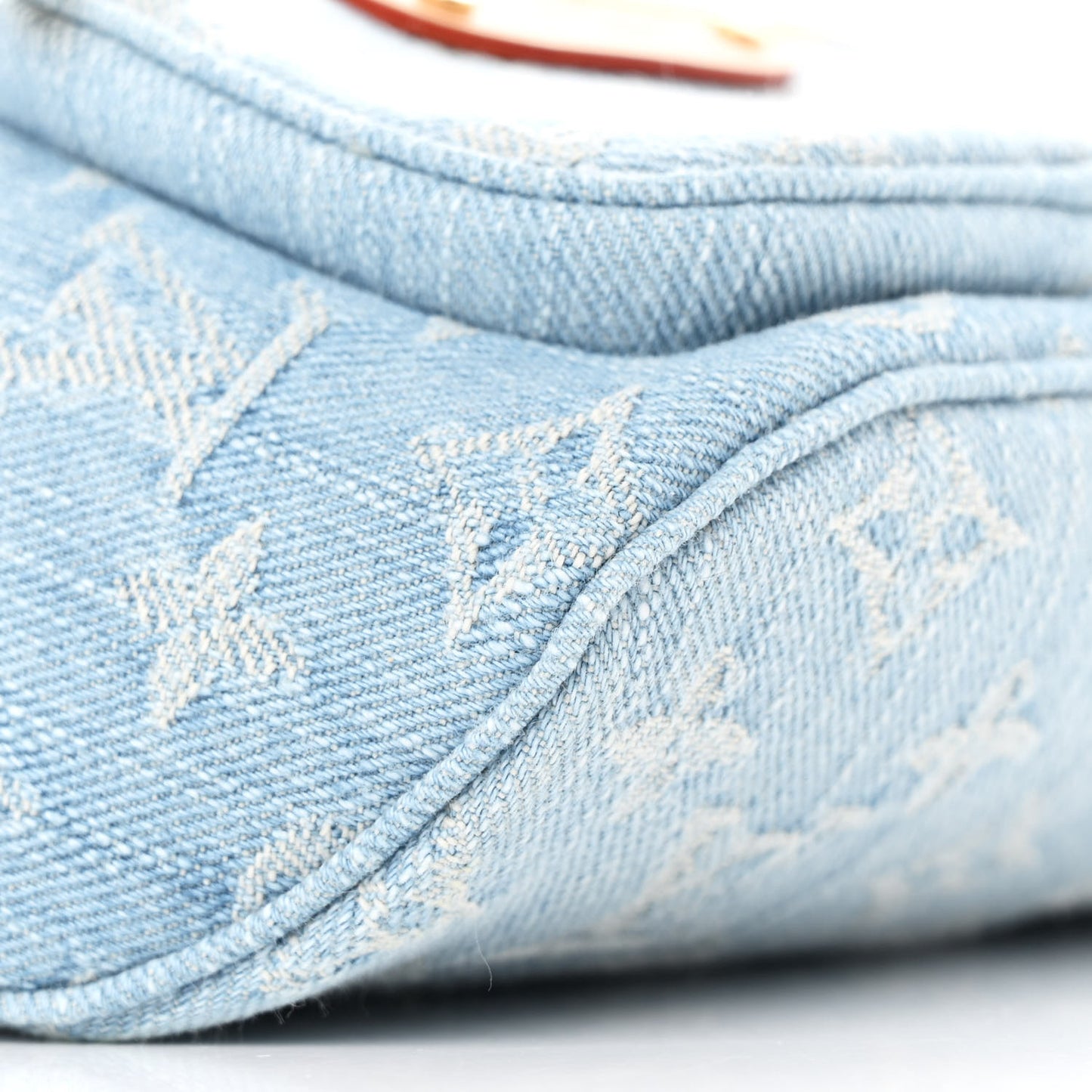 Monogram Denim Mini Bumbag Sky Blue
