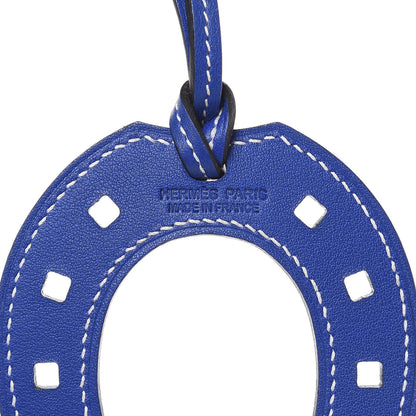 Hermes Swift Paddock Horseshoe Bag Charm Bleu Electrique 3 of 3