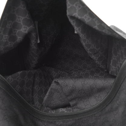 Gucci Denim Monogram Large Collapsible Carry On Duffle Black 6 of 14