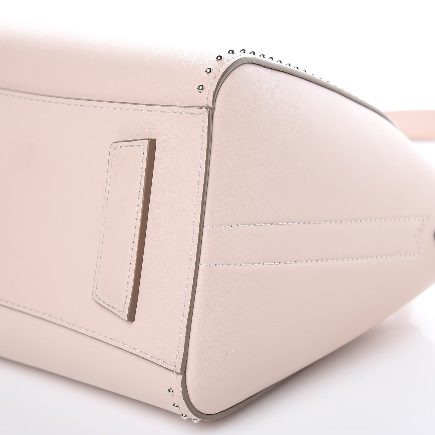 Calfskin Small Studded Antigona Nude Pink