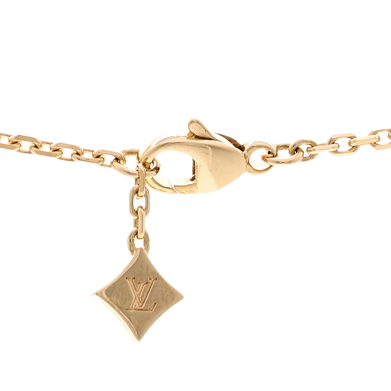 Louis Vuitton 18K Yellow Gold Diamond Idylle Blossom Pendant Pave Necklace 4 of 5