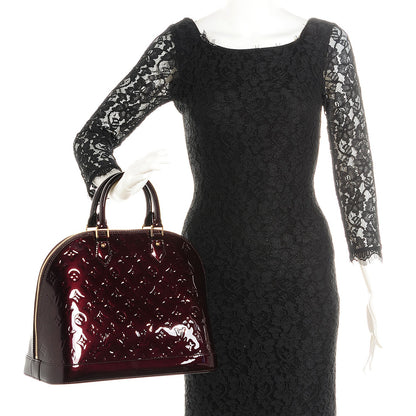 Louis Vuitton Vernis Alma MM Amarante 2 of 7