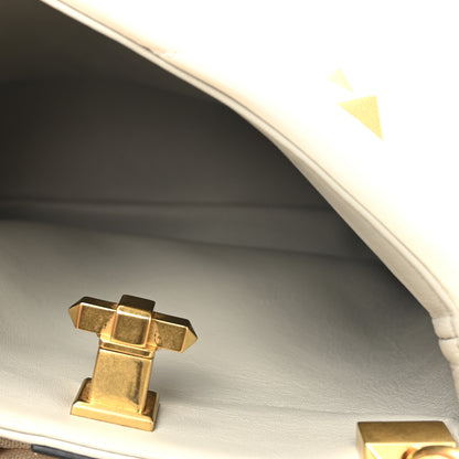 Valentino Garavani Nappa Small Roman Stud The Handle Bag Ivory 5 of 10