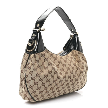 Gucci Monogram Patent Hobo Black 3 of 12