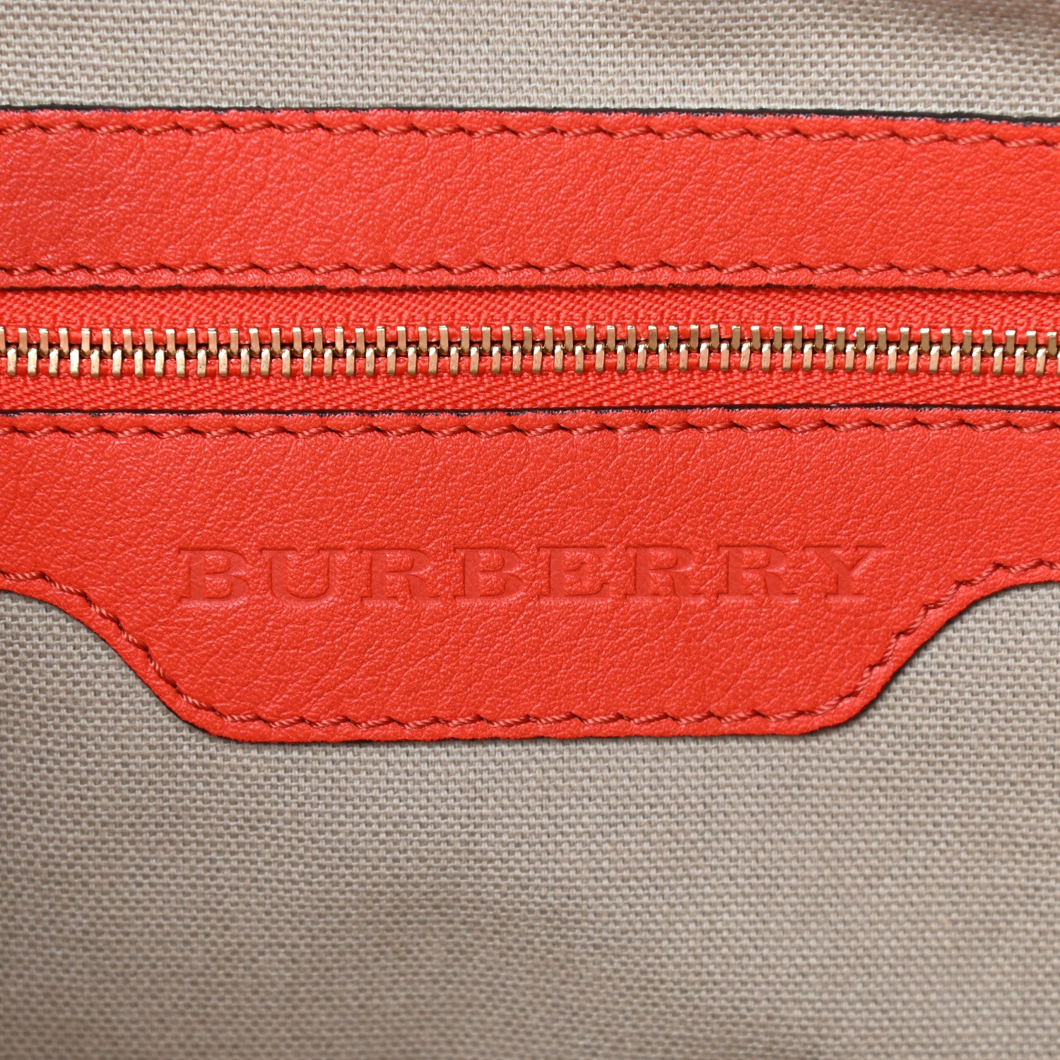 Burberry House Check Small Canterbury Tote Bright Russet 11 of 21