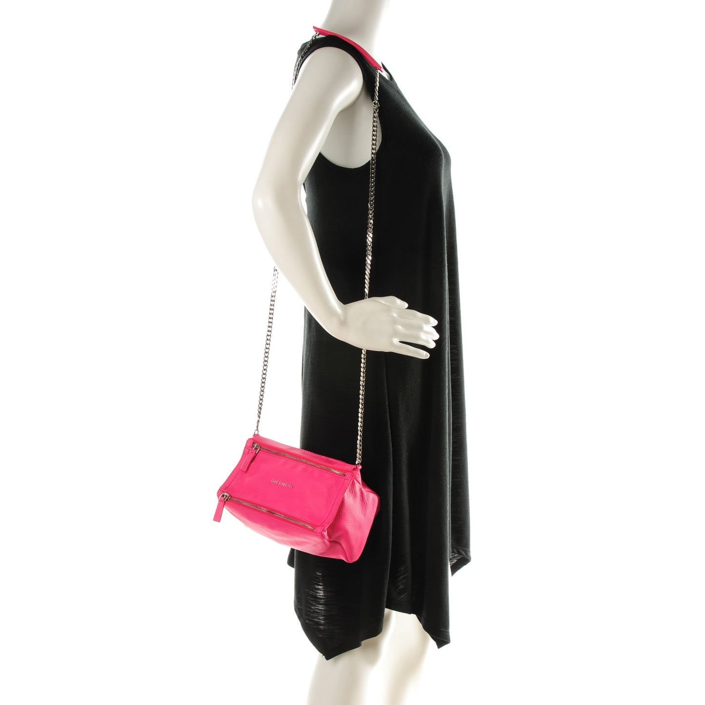 Sugar Goatskin Mini Chain Pandora Hot Pink