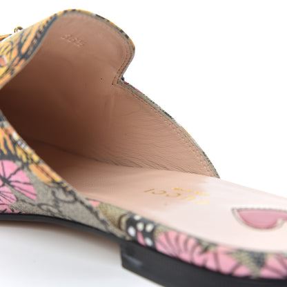 Gucci GG Supreme Monogram Bengal Womens Princetown Slippers 36.5 Beige Crop Pink 9 of 11