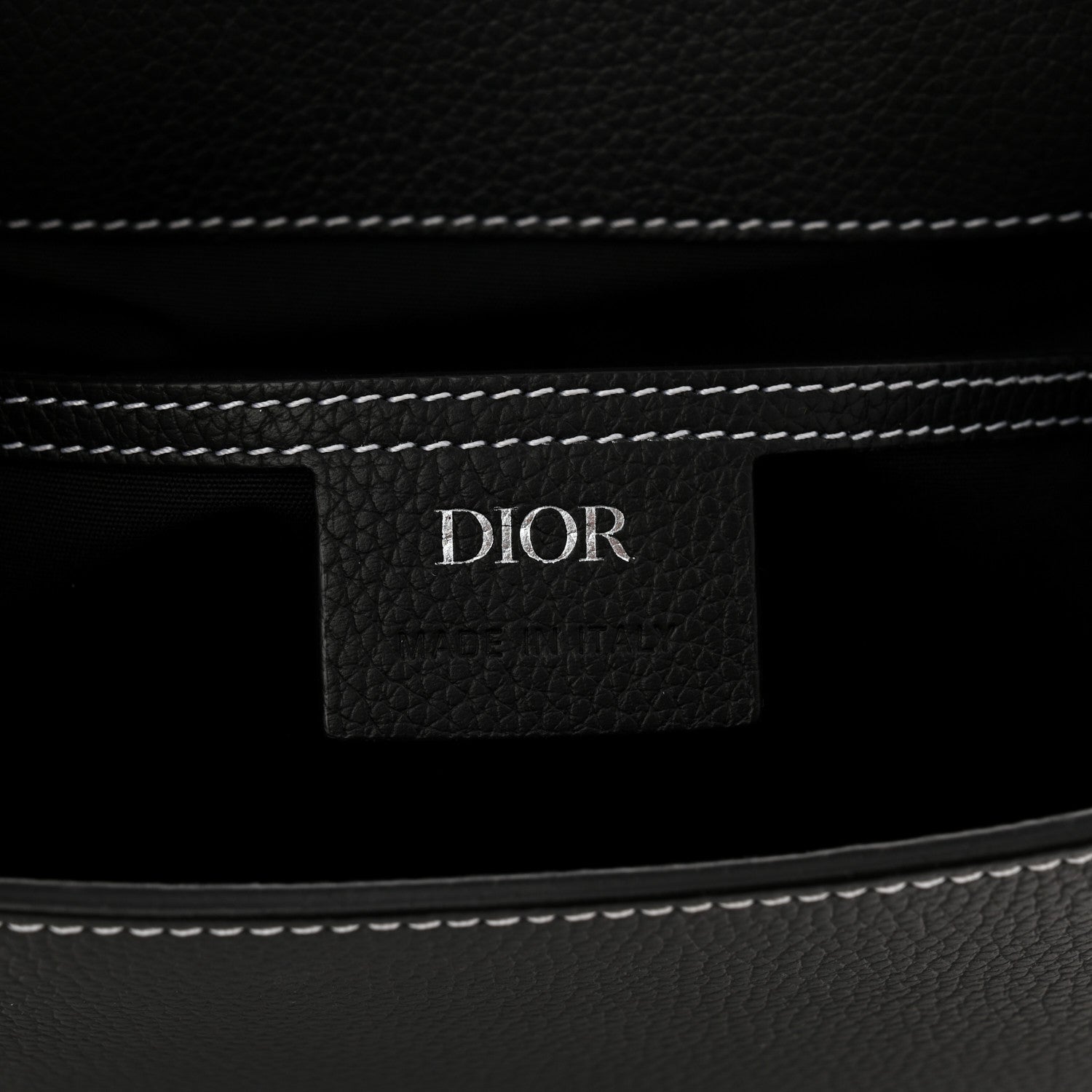 Christian Dior Grained Calfskin Maxi Gallop Backpack Black 1819157