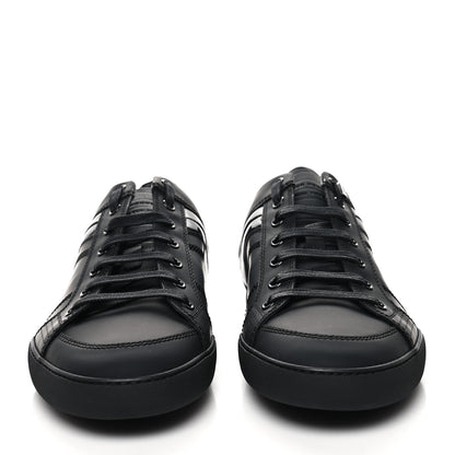 Christian Dior Matte Calfskin Patent Mens Sneakers 40.5 Black 4 of 9