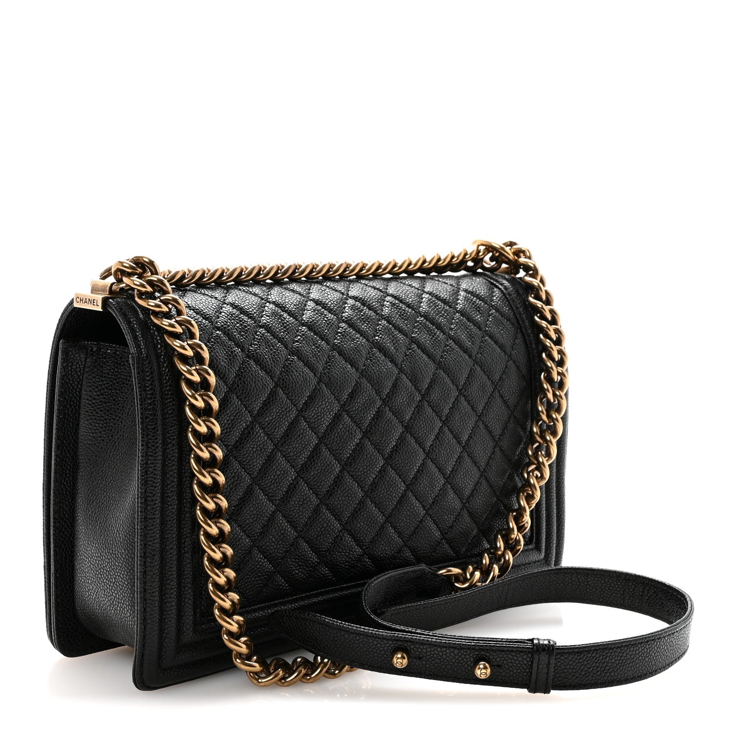 Chanel Caviar Quilted New Medium Boy Flap Black 3 of 10