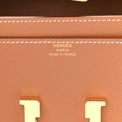 Hermes Epsom Constance Long Wallet To Go Gold 6 of 10