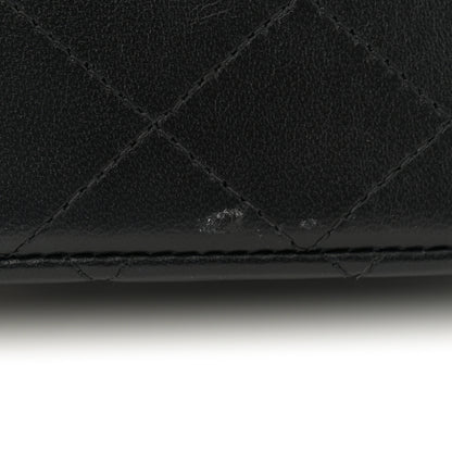 Chanel Lambskin Quilted Medium Double Flap Black 11 of 14