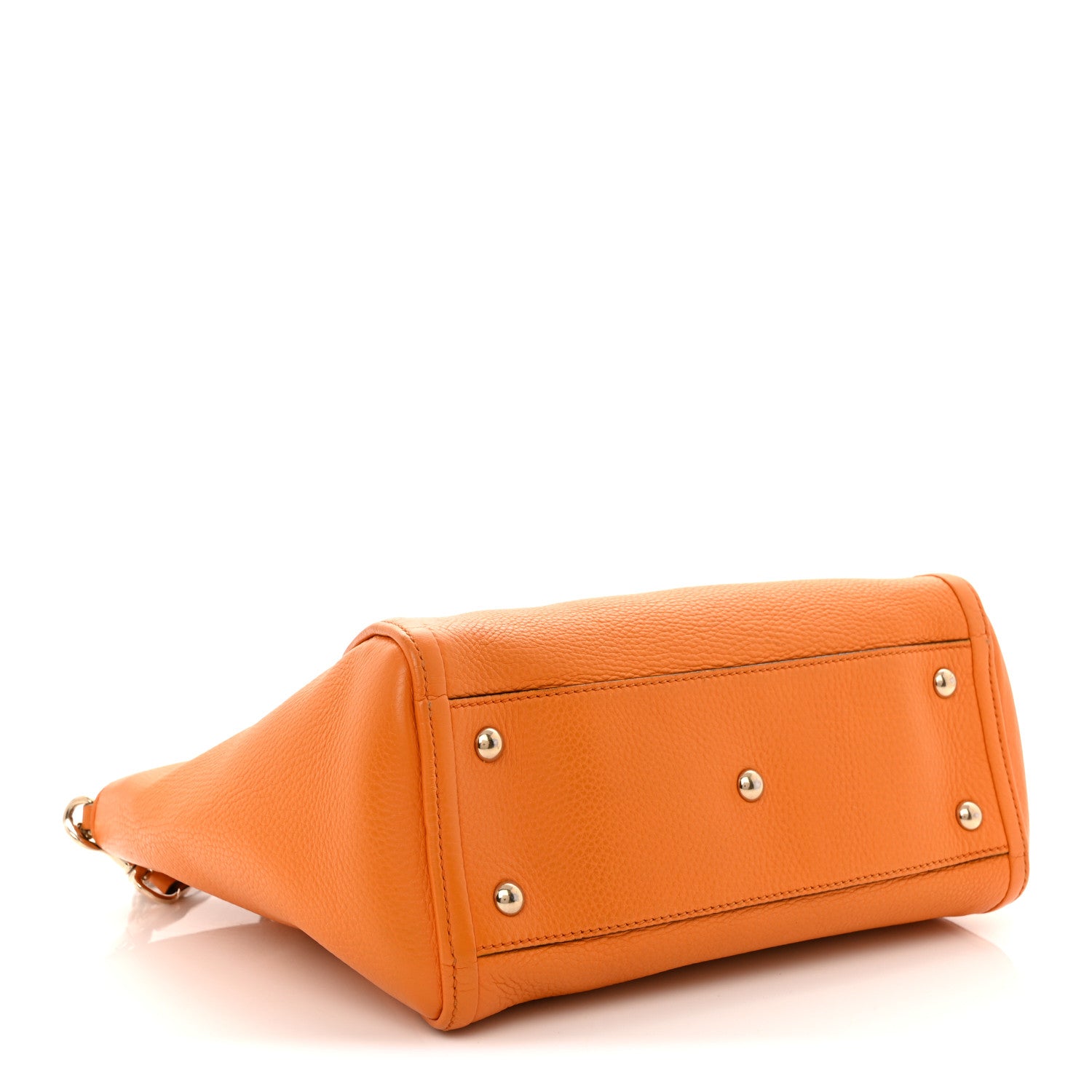Gucci Pebbled Calfskin Small Soho Top Handle Bag Curcuma 4 of 13